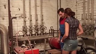 Young lady got a taste for the repairman's cock